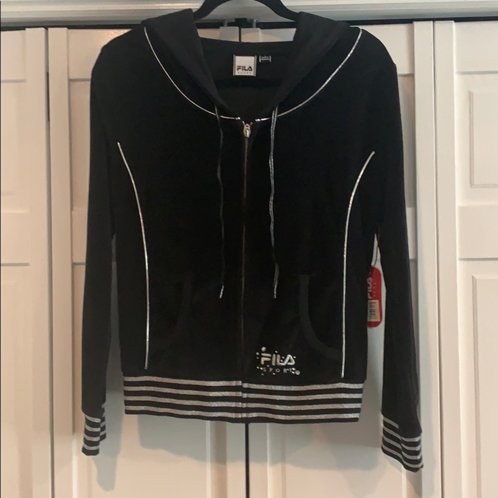 FILA Sport Zip Up Hoodie Sz L